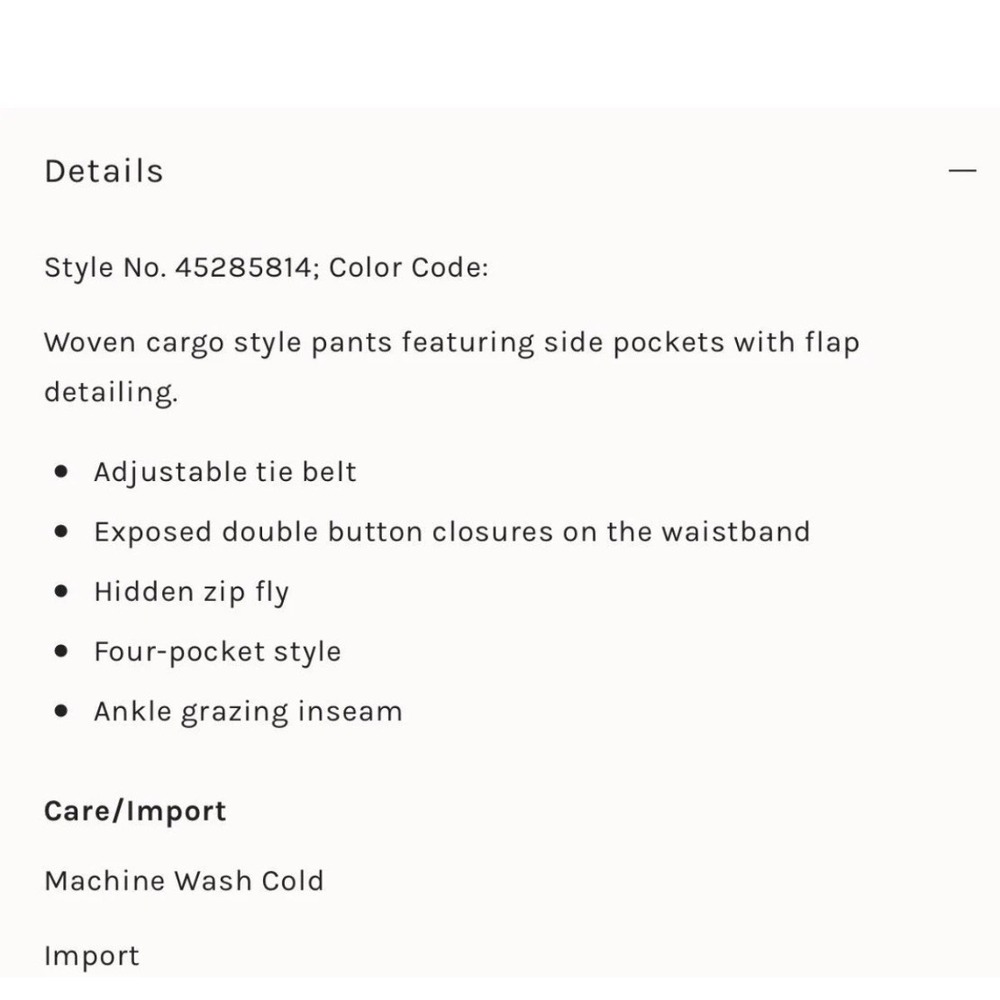 NWT Free People Desert Cargo Pants Size 26 - Picture 6 of 7